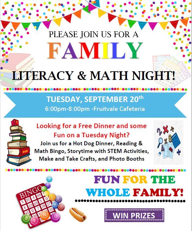 Literacy/Math Night Flyer